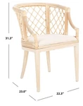 Safavieh Carlotta Arm Chair, Reduced Price 2172782311 SEA4013B Open. Price: $181.00.