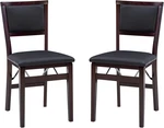 Linon Keira Pad Folding Chair, Set Of 2, Engineered Wood New. Price: $108.92.