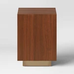 Wood And Metal Plinth Accent Table - Threshold New. Price: $70.99.
