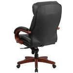 Flash Furniture High Back Leather Swivel Office Chair In Black New. Price: $440.61.