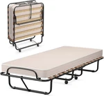Giantex Folding Bed With 3" Memory Foam Mattress, Rolling Foldaway Guest New. Price: $276.98.
