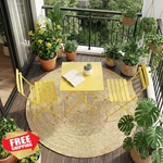 Idealhouse Bistro Set 2 Chairs Table Folding Yellow New. Price: $106.09.
