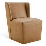 Chita Upholstered Dining Chairs Set Of 1 W/casters, Wingback Modern Side Armless New. Price: $199.99.