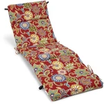 Blazing Needles Outdoor Chaise Lounge Cushion, Alenia Pompeii, 72" X 24", 1 Coun New. Price: $109.99.