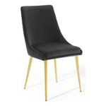 Modway Viscount 19" Modern Performance Velvet Dining Chair Black New. Price: $122.99.