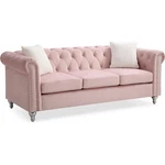 Glory Furniture Raisa Velvet Sofa Pink New. Price: $586.13.