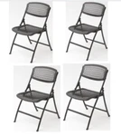 Commercial Plastic Xl Folding Chair, Ultra Comfort 1000 Lb. Weight Rating 4-SET New. Price: $141.54.