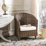 Safavieh Omni Rattan Barrel Chair Brown New. Price: $332.47.