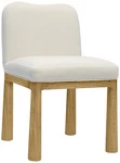 Tov Furniture Tiara 19 3/4" Wide Cream Velvet Dining Chair New. Price: $279.00.