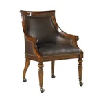 Maitland-smith 8107-43 Regency Finished Game Chair, Chocolate Leather New!. Price: $3200.00.