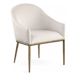 Bowery Hill Contemporary Beige Linen Textured Performance Fabric Dining Ac New. Price: $410.51.