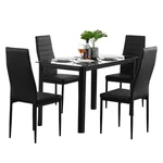 Popular Different Style 5 Piece Dining Settables Glass Metal Furniture Us New. Price: $78.99.