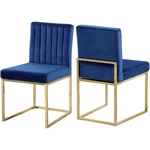 Meridian Furniture Giselle Navy Velvet Dining Chair (set Of 2) New. Price: $404.74.