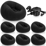Relax Anywhere - 6 Inflatable Bean Bag Chairs With Electric Pump New. Price: $179.99.