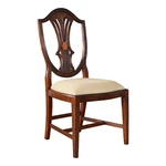 NDRSC058, Niagara Furniture, Solid Mahogany Shield Back Inlaid Side Chair New. Price: $700.00.