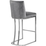 Meridian Furniture Heidi 26"H Velvet Counter Stool In Gray New. Price: $194.33.