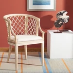 Safavieh Carlotta Arm Chair Natural / White Washed New. Price: $226.99.