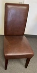 Leather Dining Chair Originally Purchased From World Market Dallas Tx Used. Price: $20.00.