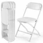 Dumos Folding Chairs Sets 6, 330LBS Capacity Plastic Stackable Home Office... New. Price: $191.58.