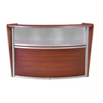 Regency Marque Plexi Reception Curved Desk Workstation New. Price: $2237.99.