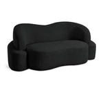 Meridian Furniture Principessa Black Boucle Fabric Loveseat New. Price: $1231.29.