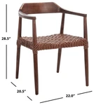 Safavieh Munro Lther Woven Accent Chair, Reduced Price 2172764183 ACH1005C Open. Price: $193.00.