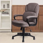 Clatina Ergonomic Executive Upholstered Swivel Adjustable Height Office Chair New. Price: $99.99.