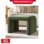 Better Homes & Gardens Juliet Velvet Waterfall Ottoman Olive Green Accent Stool New. Price: $134.99.
