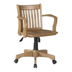 Bowery Hill Wood Bankers Office Chair With Seat Medium Oak Finish New. Price: $268.99.
