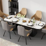 2/4/6 Swivel Upholstered Dining Chairs Microfiber Leather Kitchen Leisure New. Price: $199.91.