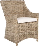 Ventura Brown And White Washed Arm Chair For Stylish Home Decor New. Price: $488.99.