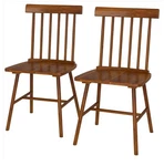 Dining Chairs Set Of 2, Farmhouse Wood Kitchen With Rubber Frame, Sp New. Price: $179.99.