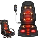 Seat Cushion Heated Back Neck Body Massager Chair Remote Home Office Car New. Price: $34.89.