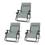Four Seasons Courtyard Sunny Isles Xl Steel Zero Gravity Chair, Green (3 Pack) New. Price: $82.99.