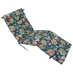 Blazing Needles Outdoor Chaise Lounge Cushion, 72" X 24", Telfair Peacock New. Price: $117.99.