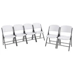 Lifetime 80747 Commercial Grade Folding Chairs, 6 Pack, White Granite New. Price: $309.99.