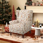 Brown Floral Upholstered Accent Chair Classic Back Design New. Price: $183.14.