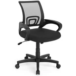 Mid-back Mesh Office Chair Ergonomic Computer With Lumbar Support-black New. Price: $98.84.