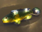 Beachcombers Coastal Life Nautical Light-up Home Decor Metal Faux Fish 17" Open. Price: $28.99.