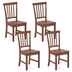 Costway 4 Pcs Dining Chair Kitchen Spindle Back Side With Solid Wooden Leg New. Price: $209.99.