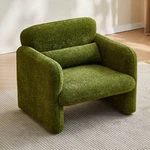Best-selling 34" Boucle Cloud Accent Curved Back Single Armchair, Plush New. Price: $398.62.