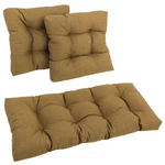 Blazing Needles Squared Solid Spun Polyester Tufted Settee Cushions Set, Of New. Price: $110.99.
