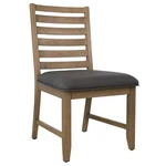 Sunset Trading Saunders Slat Back Dining Side Of 2 Gray Padded Seat Open. Price: $310.07.