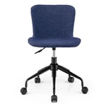Costway Adjustable Swivel Linen Task Chair Mid Back Armless Office Blue New. Price: $39.99.
