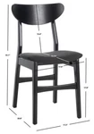 Safavieh Lucca Retro Dining Chair, Reduced Price 2172720646 DCH1001J-SET2 Open. Price: $120.00.