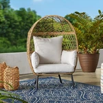 Better Homes & Gardens Kid's Ventura Boho Outdoor Wicker Stationary Egg Chair New. Price: $208.99.