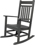 Shine Company Berkshire Outdoor Resin Rocking Chair With High Storm Grey New. Price: $205.39.