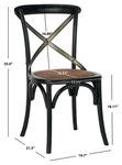 Safavieh Eleanor X Back Side Chair, Reduced Price 2172780255 AMH9501B-SET2 Open. Price: $278.00.
