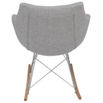 Leisuremod Mid-century Willow Gray Twill Fabric Eiffel Base Rocking Chair New. Price: $148.63.