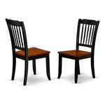 East West Furniture Danbury 11" Wood Dining Chairs Black/cherry (set Of 2) New. Price: $185.62.